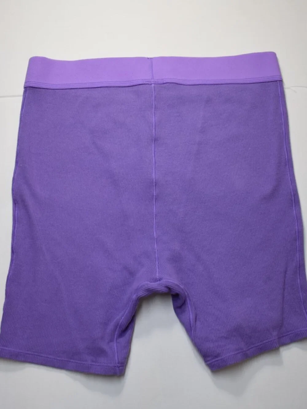 SKIMS Purple Cotton Rib Boxer Shorts Womens Size S Small